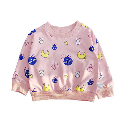 

2019 Autumn Kids Baby Boy Girl Long Sleeve Print Sweatshirts Casual Toddler Blouse Cartoon Animal Outerwear 6M-5T