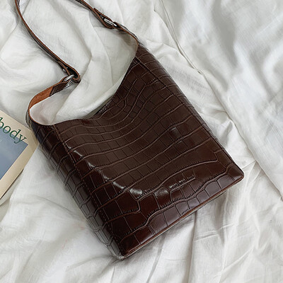 

North autumn&winter bags women 2019 new retro Korean Tote crocodile fashion shoulder slung bag