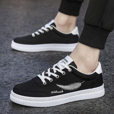 

mens shoes summer tide shoes autumn Korean tide casual 100-lap flat-bottom sports canvas skate shoes