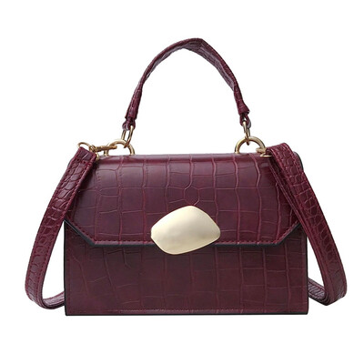 

Tailored Women Ladies Girls Retro Solid Alligator Tote Handbag Shoulder Crossbody Bag