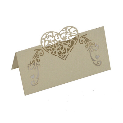 

50PCS Love Wedding Seat Card Invitation Card Holiday Day Blessing Greeting Card for Universal Setting the Atmosphere Table
