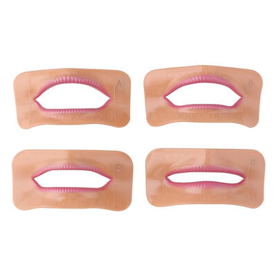 

4pcs Different Shape Dental Lab Denture Mouth Lip Model Measurement Tool