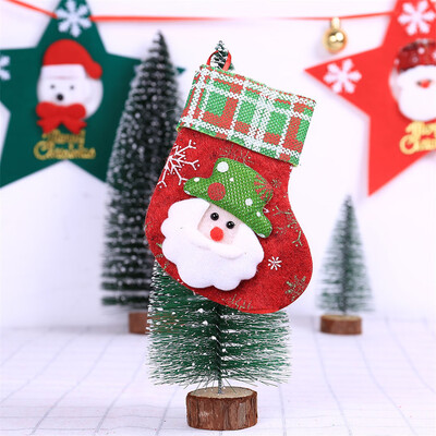 

〖Follure〗Christmas Santa Socks Cute Ornaments Festival Party Xmas Tree Hanging Decoration