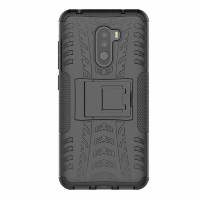 

Shockproof with Stand Back Cover Armor Hard PC for Xiaomi Pocophone F1 Case
