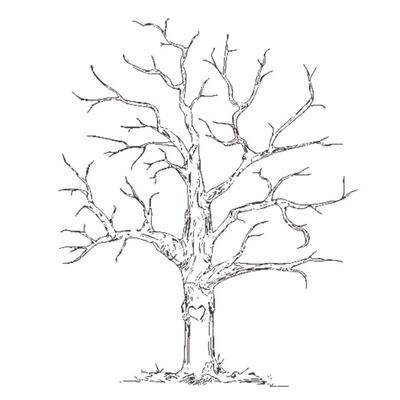

Creative DIY Guest Signature Book Sign-in Canvas Tree Fingerprints Painting