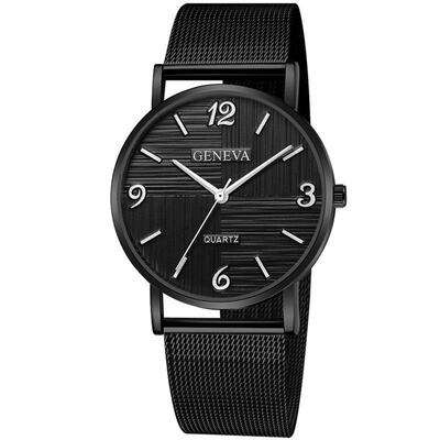 

GENEVA Fashion Female Watch Womens Slim Luxury Quartz Clock Stainless Steel Dress Wristwatch Lady Rose Gold Watch Reloj Mujer