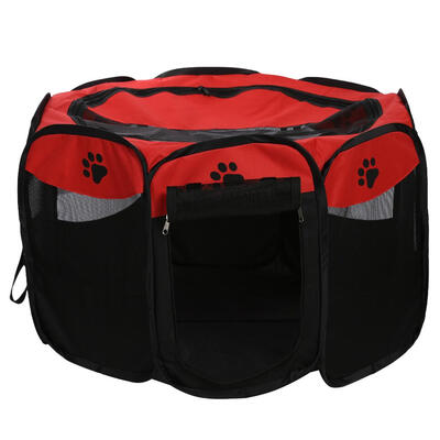 

Portable Folding Pets Dog Tent House Cage Puppy Dogs Outdoor Kennel Fence