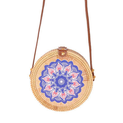 

Straw Bag Bohemian Leather Hasp Women Shoulder Bag Summer Beach Bag Single Straps Rattan Bag Handmade Messenger Crossbody Bag