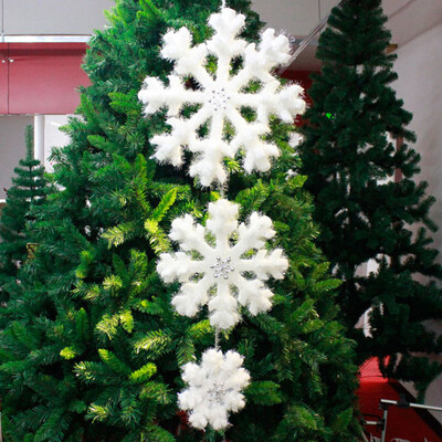 

Gobestart Pack of 3 White Foam Fantasies Snowflake Christmas Tree Ornaments Home Decor