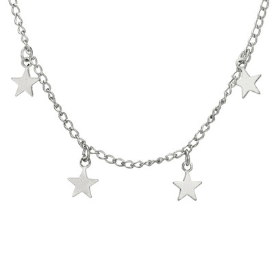 

Fashion Women Little Star Chain Pendant Necklace Solid Color Party Jewelry Gift