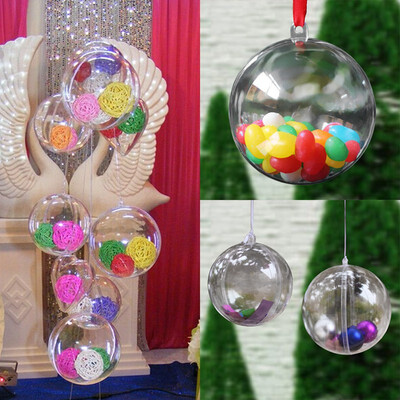 

Acrylic Transparent Hanging Decoration Ball Christmas Ball Candy Ball Xmas Tree Ornament