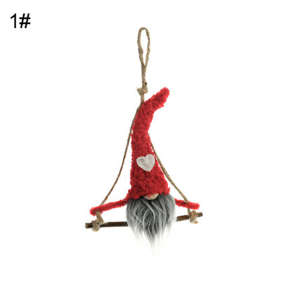 

Lovely Gnome Doll Tomte Nisse Santa Elf Plush Toy Hanging Decor Christmas Gift
