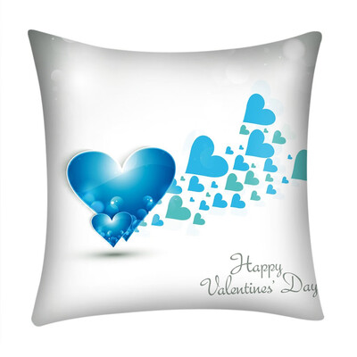 

Siaonvr Valentines Day Polyester Printed Sofa Car Home Decoration Pillow Case