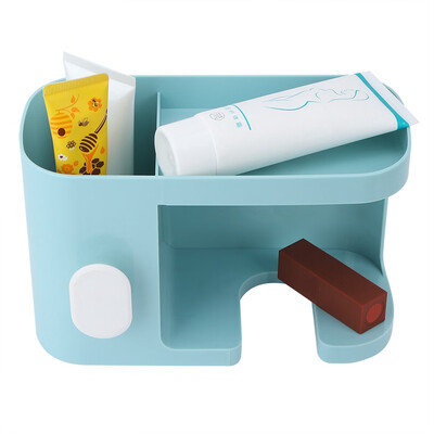 

Greensen Wall Mounted Plastic Bathroom Hair Dryer Storage Rack Shelf Holder Organizer Blue Bathroom Hair Dryer Rack