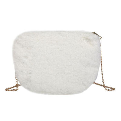 

Winter Fur Crossbody Bag Women Girls Mini Messenger Shoulder Chain Purse