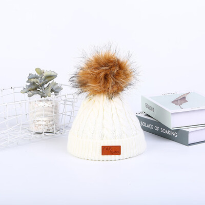 

Tailored Unisex Winter Thicken Warm Hat For Men And Women Ear Warm Hat with Hairball