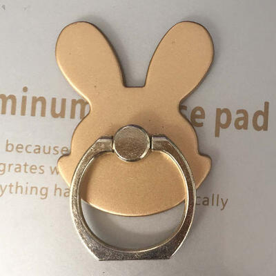 

Cute Rabbit Ear Metal Ring Stand Creative Universal Cartoon Kickstand For Phone