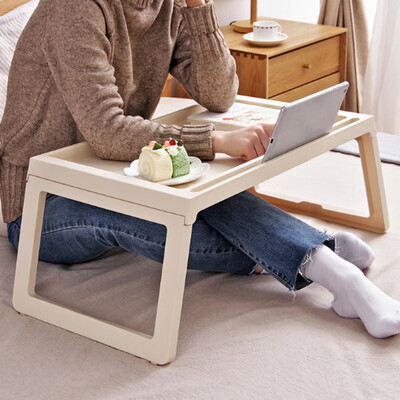 

Bingyou creative simple laptop table simple folding bed desk student dormitory lazy study table 68358275cm
