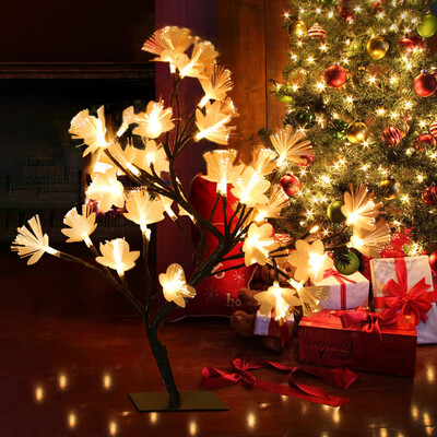 

Siaonvr Fiber Flower Tree Light Black Branch 36LED Home Decoration Holiday Gift