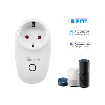 

SONOFF S26 ITEAD Wifi Smart Socket Wireless Remote Control Charging Adapter Smart Home Power Sockets USUKCNAUEU Type EF Optio