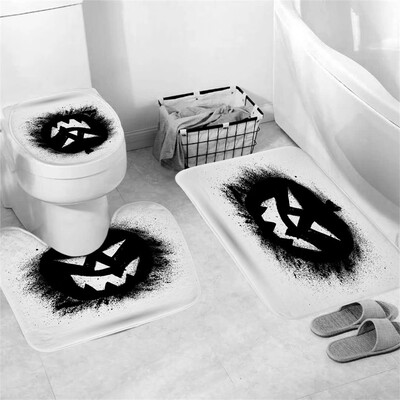 

〖Follure〗Halloween festival 3pcs Non-Slip Bath Mat Bathroom Kitchen Carpet Doormats Decor