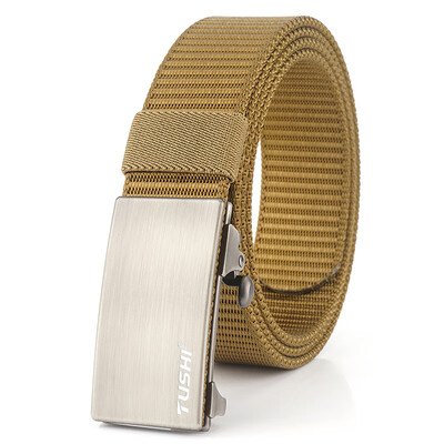 

120CM Military Tactical Nylon Belt Designer Jeans Belt Men Automatic Buckle High Quality New Belt for Men Design Luxury 2019