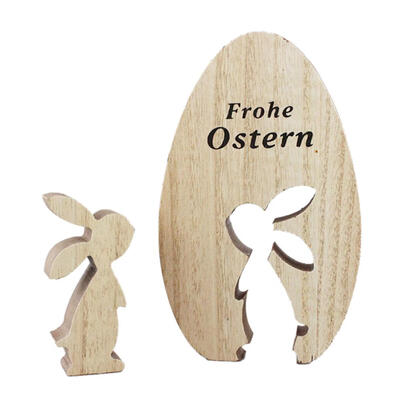 

European Easter Cute Wooden Rabbit Party DIY Decor Home Ornaments Gifts