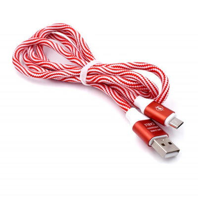 

Colorful Type-C Data Cable Portable Universal Nylon Braided Charging Line For Android-1m