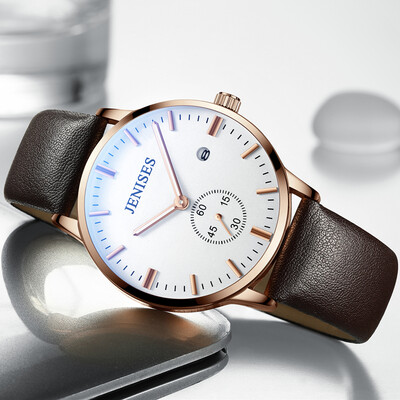 

True belt non-mechanical watch male students waterproof mens watch Korean version of quartz watch network celebrity watch