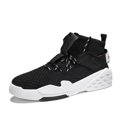 

Flying woven shoes mens shoes mesh breathable shoes sports shoes tide shoes in the shoes to breathe four sports