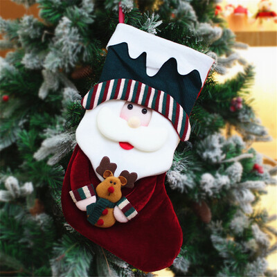 

Siaonvr Christmas Decoration Pendant Christmas Decoration Candy Bag Santa Socks Bag