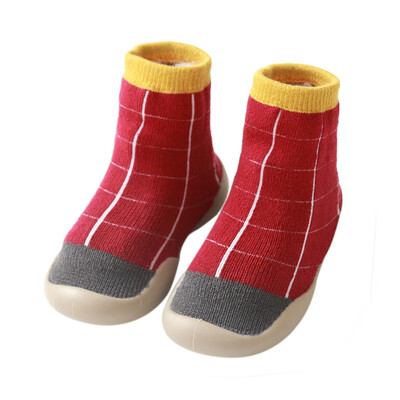 

Autumn Baby Boys Girls Shoes Infant Cotton Cartoon Print Socks Warm Anti Slip Floor Socks Shoes Leg Warmer