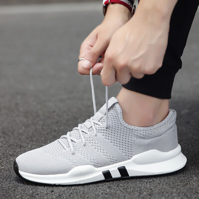 

Mens shoes Korean version of the trend of mens sports&leisure breathable wild cloth shoes running deodorant shoes