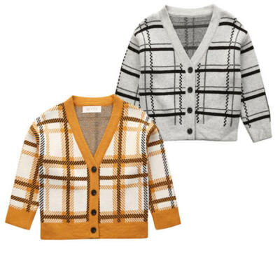 

Toddler Kids Baby Boy Girl Knitted Sweater Cardigan Coat Long Sleeve Top Outwear
