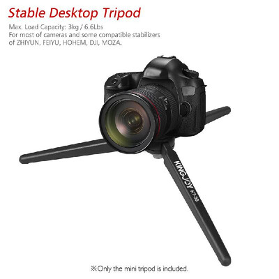 

KINGJOY Portable Mini Tripod Stabilizer Stable Aluminium Alloy Desktop Tabletop Three-leg Stand Holder Support Base with 14 Inc