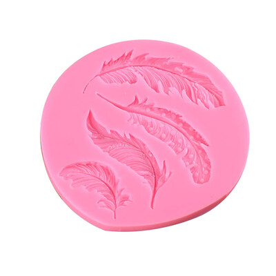 

3D Feather Shape Silicone Mold Candy Chocolate Polymer Clay Mould Cupcake Baking Sugarcraft Fondant Cake Decorating Tool