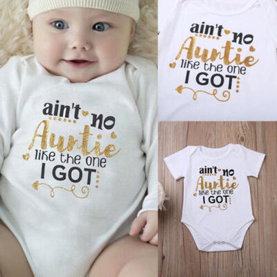 

Newborn Toddler Baby Boys Girls Short Sleeve Tops Romper Bodysuit Clothes Outfit