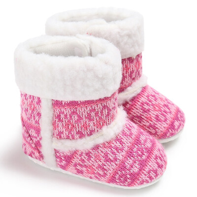 

Winterborn Baby Girl Warm Soft Bottom Baby Winter Shoes Non Slip Winter Boots Baby Snow Boot Christmas Gifts