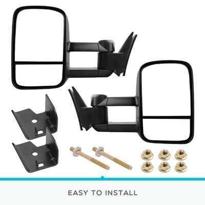 

for 99-07 Ford F250-F550 SuperDuty Towing Mirrors Pair Power Heated Amber Signal