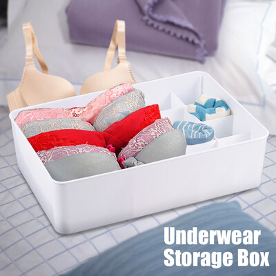 

Underwear Storage Box Bra Panties Briefs Sockets Ties Divider Organizer for Home TravellingUnderwear Storage Divider