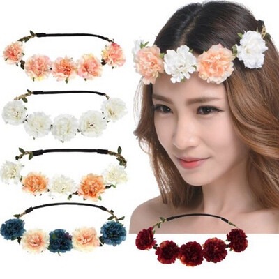 

〖Follure〗Summer Bohemian Handmade Flower Crown Flower Wedding Bridal Headband