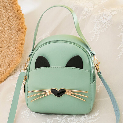 

Tailored Fashion Womens Solid Color Leather multi-function Backpack Shoulder Bag