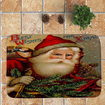 

Gobestart Merry Christmas Welcome Doormats Indoor Home Carpets Decor 40x60CM