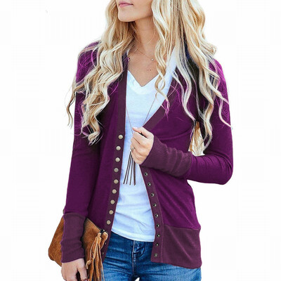 

Cardigan coat womens single-breasted long-sleeved short sweater