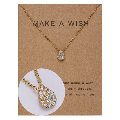 

Fashion Gold-color Butterfly Pendants Chain Necklace Alloy Clavicular Bones Circle Heart Waterdrop Short Choker Necklace Jewelry