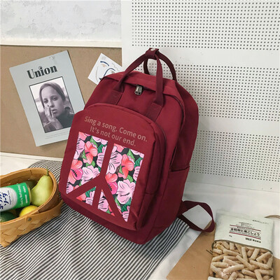 

Ins bag girl Korean version of high school students Japanese department of the Department of Simple-Satan Junior Backpack middle s