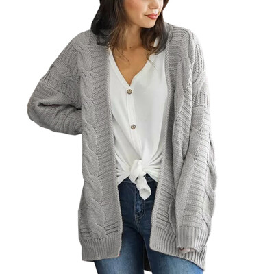

Toponeto Womens Long Sleeve Knitwear Open Front Cardigan Sweaters Casual Outerwear