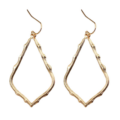 

Women Fashion Irregular Hollow Teardrop Shape Dangle Hook Earrings Jewelry Gift