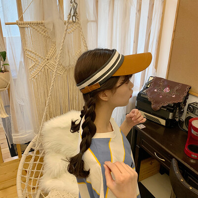 

The Korean version of running sports hat women summer leisure Joker small fresh retro art sun visor
