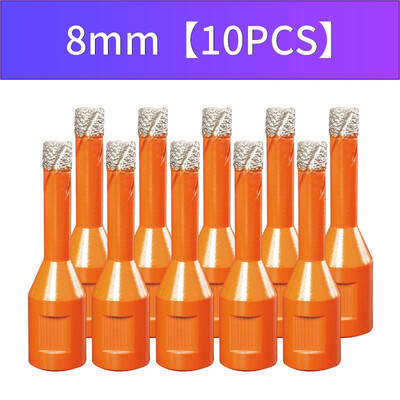 

JIANGCHENG Vacuum Brazed Diamond Core Drills M10 Dry Drill with Wax Filling Diamond Hole Saw Set for Ceramic Tiles&Stones